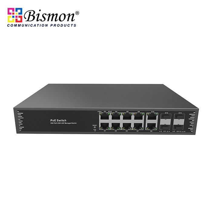 8-10-100-1000M-PoE-2-Gigabit-RJ45-and-4-Gigabit-uplink-SFP-ports-L2-managed-PoE